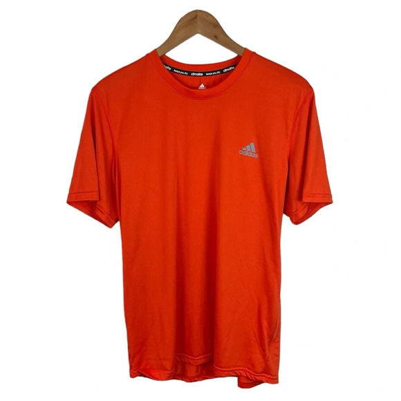TS1024 Men’s Adidas Climalite Performance Workout Gym Training Shirt L - Picture 1 of 4